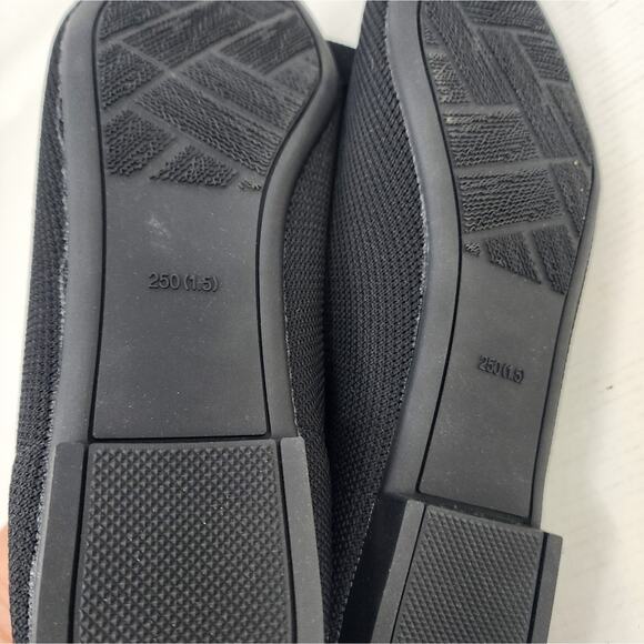 New Black Ballet Flats Breatable Fabric Pointed Toe Work Office Slipons Size 8 - Picture 10 of 10